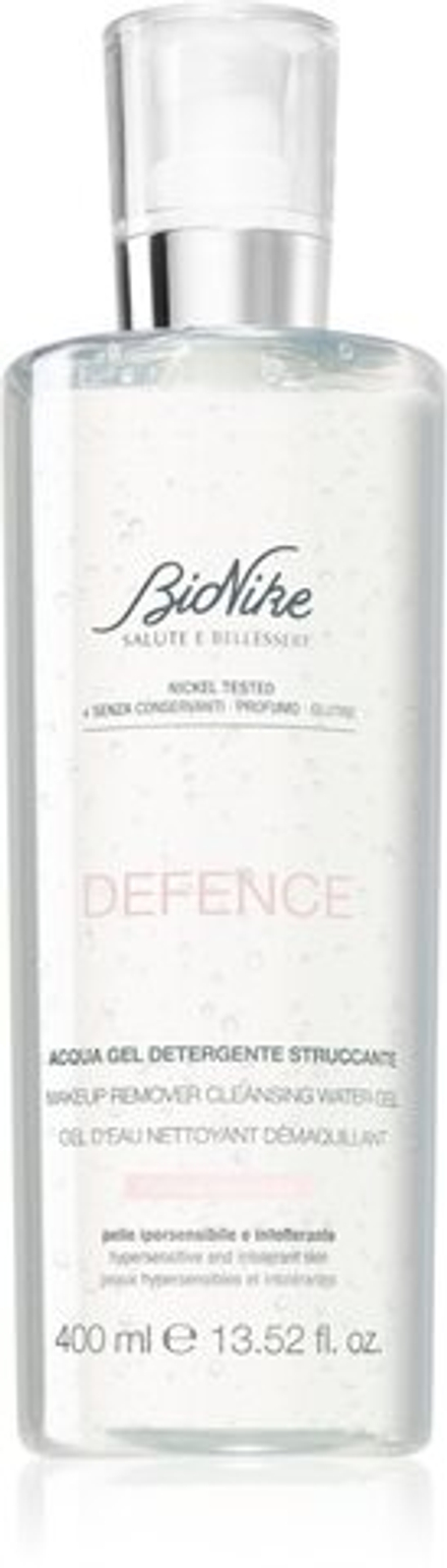 BioNike Defence - Нежный успокаивающий очищающий гель для снятия макияжа с чувствительной и склонной к аллергии кожи. /   400  ml  / GTIN 8029041111737