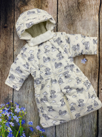 Комбинезон-трасформер детский 2в1 "Мишутка" , модель: 72-18 (Цвет: Песочный, Размер: 80)