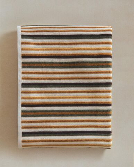 Zara Home - Полосатое велюровое банное полотенце, разноцветный, 90х150 см