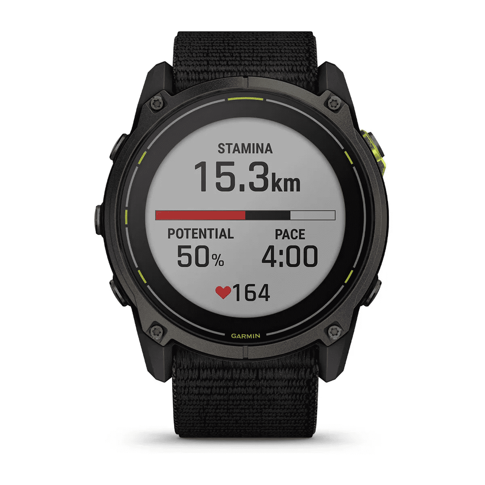 Часы Garmin Enduro 3 - 51 mm Solar Sapphire Carbon Gray DLC Titanium / Black UltraFit Nylon Strap