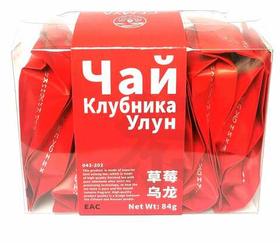 Чай китайский Cemya Клубника Улун 12 пак по 7гр