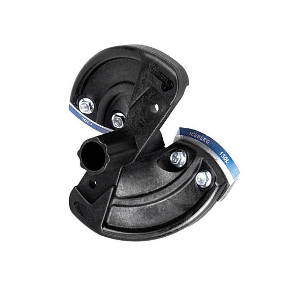 Голова режущая ледобура ICEBERG-130(L) V2.0/V3.0 (левое вращение) в сборе (радиусные ножи+футляр)