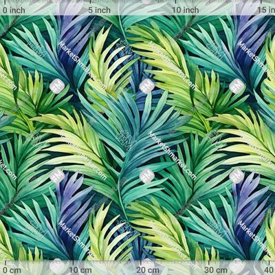 Пальмовые листья by Ilona Rainbow 405 DPI