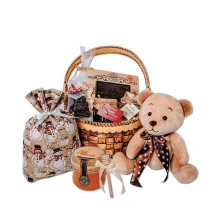 Детский сладкий новогодний подарок Корзина