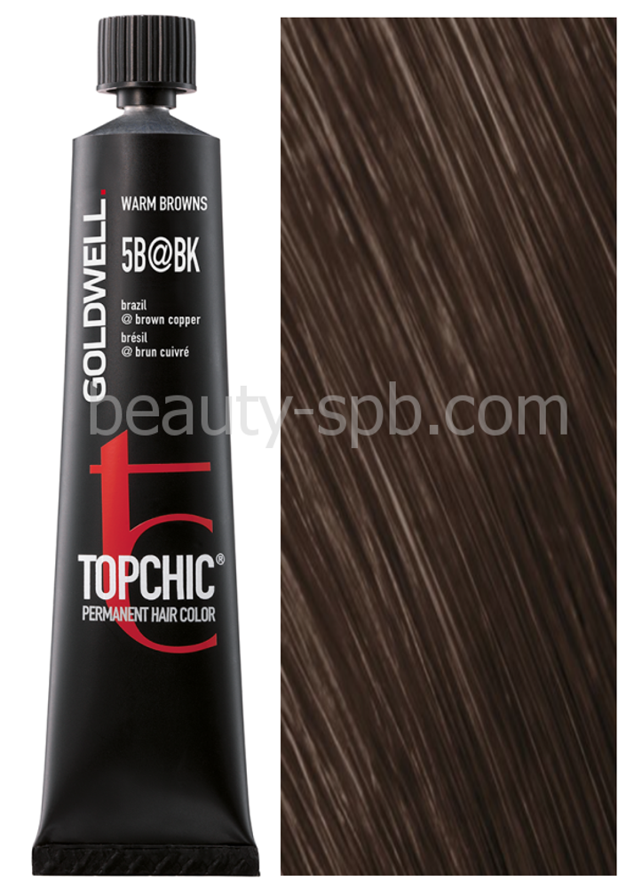 Goldwell Topchic 5B@BK насыщенный кофейный с коричнево-медным сиянием 60 мл