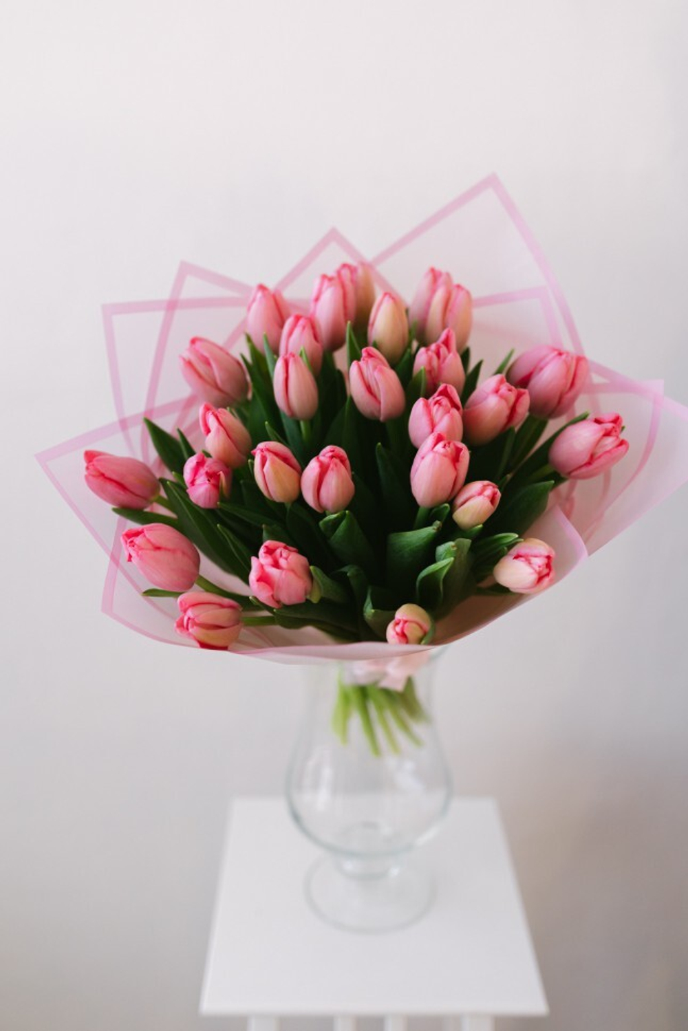 Букет из розовых тюльпанов "Sissi Tulips"