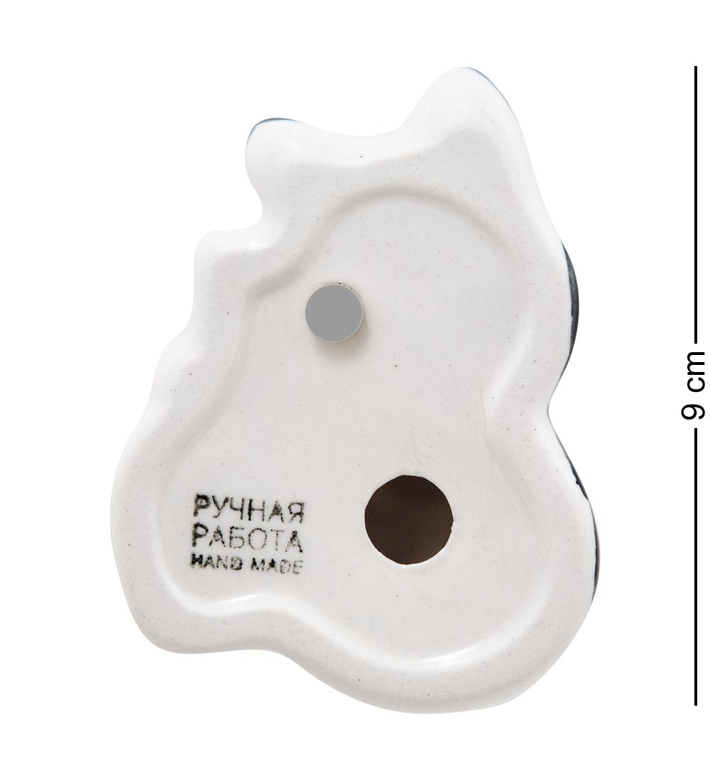 ГЛ- 927 Магнит «Кот-кефир» цв. (Гжельский фарфор)