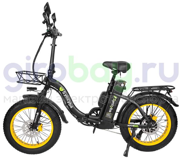 Электровелосипед Syccyba F11 Pro 2025 года (48V/15Ah) - Жёлтый обод фото №3