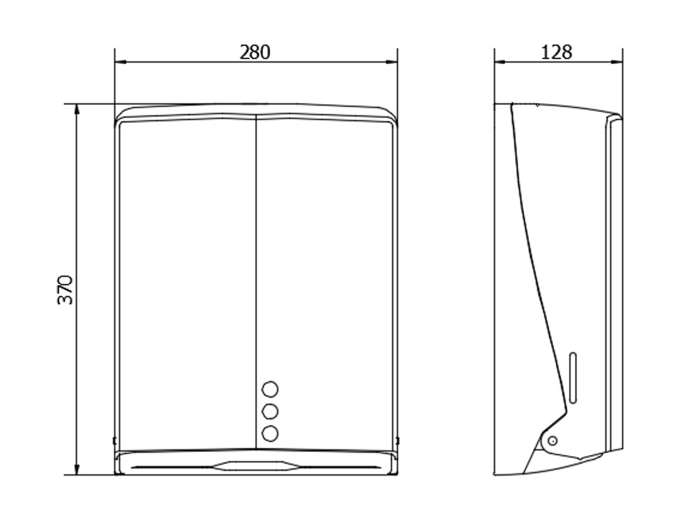 Диспенсер бумажных полотенец ABS TISSUE EVO 04047.W белый