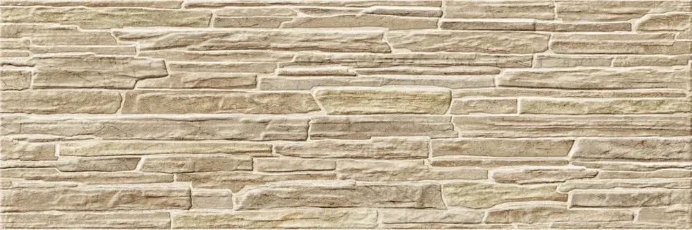 Настенная плитка ALMA Ceramica TWA11ROK414 Rocko 60x20 коричневая рельефная глянцевая под бетон / цемент