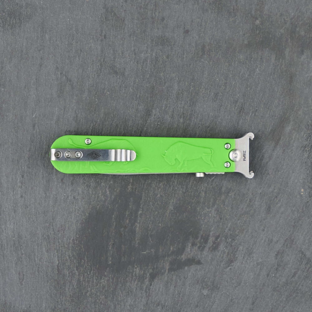 Нож складной Перемен Зубры зеленый