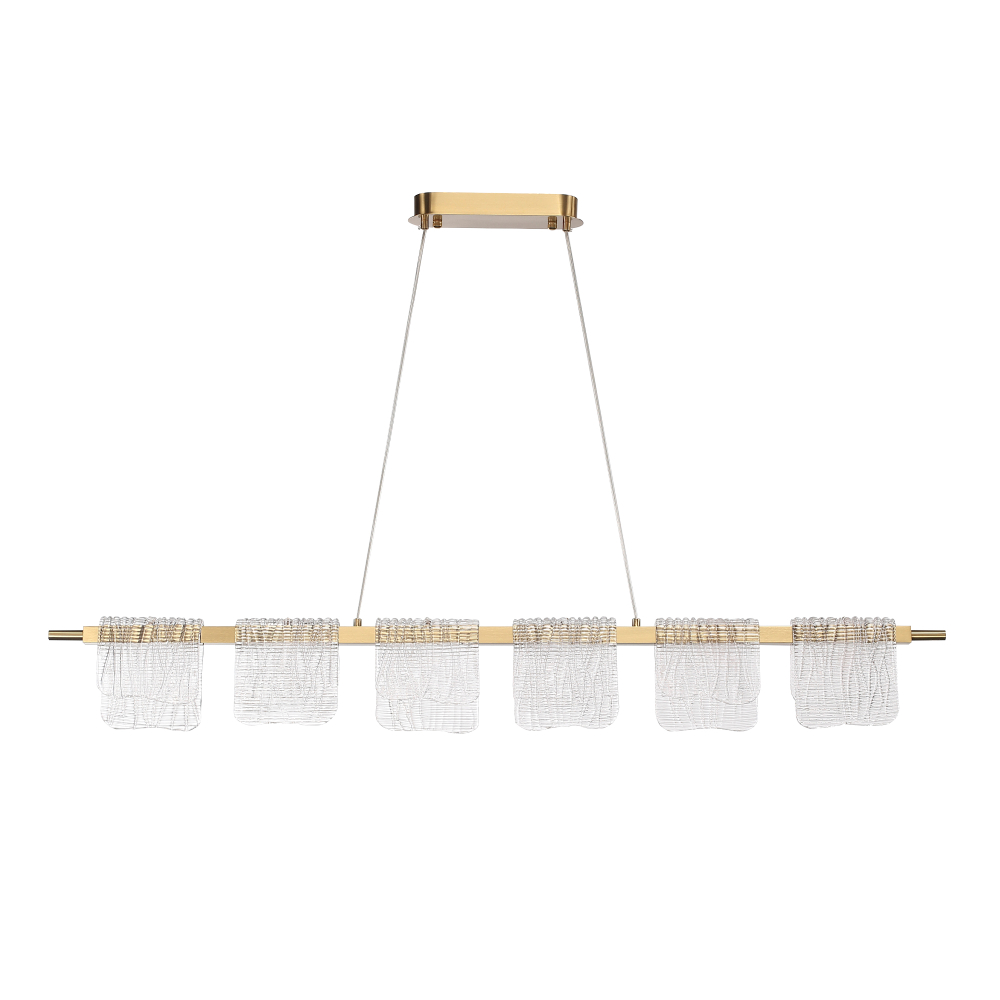 Светильник светодиодный, золотистый, прозрачный, LED, 36