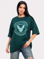 Футболка оверсайз больших размеров принт