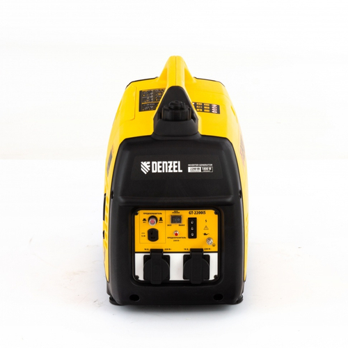 Генератор инверторный GT-2200iS, 2.2 кВт, 230 В, бак 4 л, закрытый корпус, ручной старт Denzel