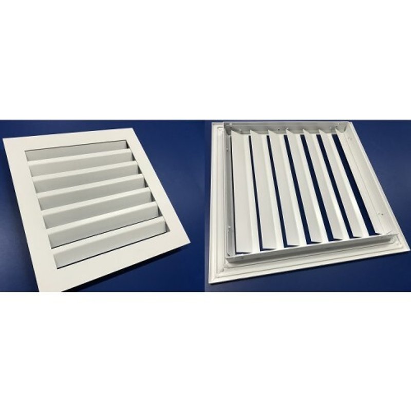 Наружная решетка из оцинкованной стали РКДМ-V с алюминиевой рамой