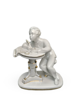 Фарфоровая статуэтка "Юный Пушкин", ЛФЗ, 1960 - 1970 гг.