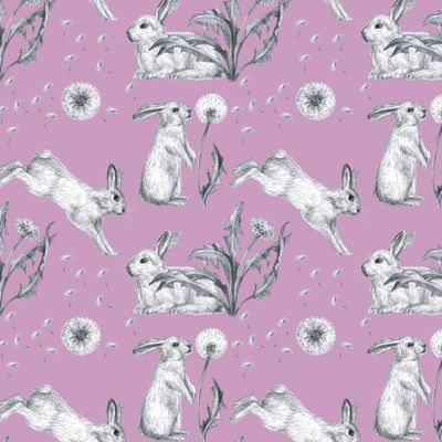 Весёлые зайчики с одуванчиками 3