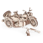 Деревянный конструктор Мотоцикл с коляской УРАН (Lemmo)