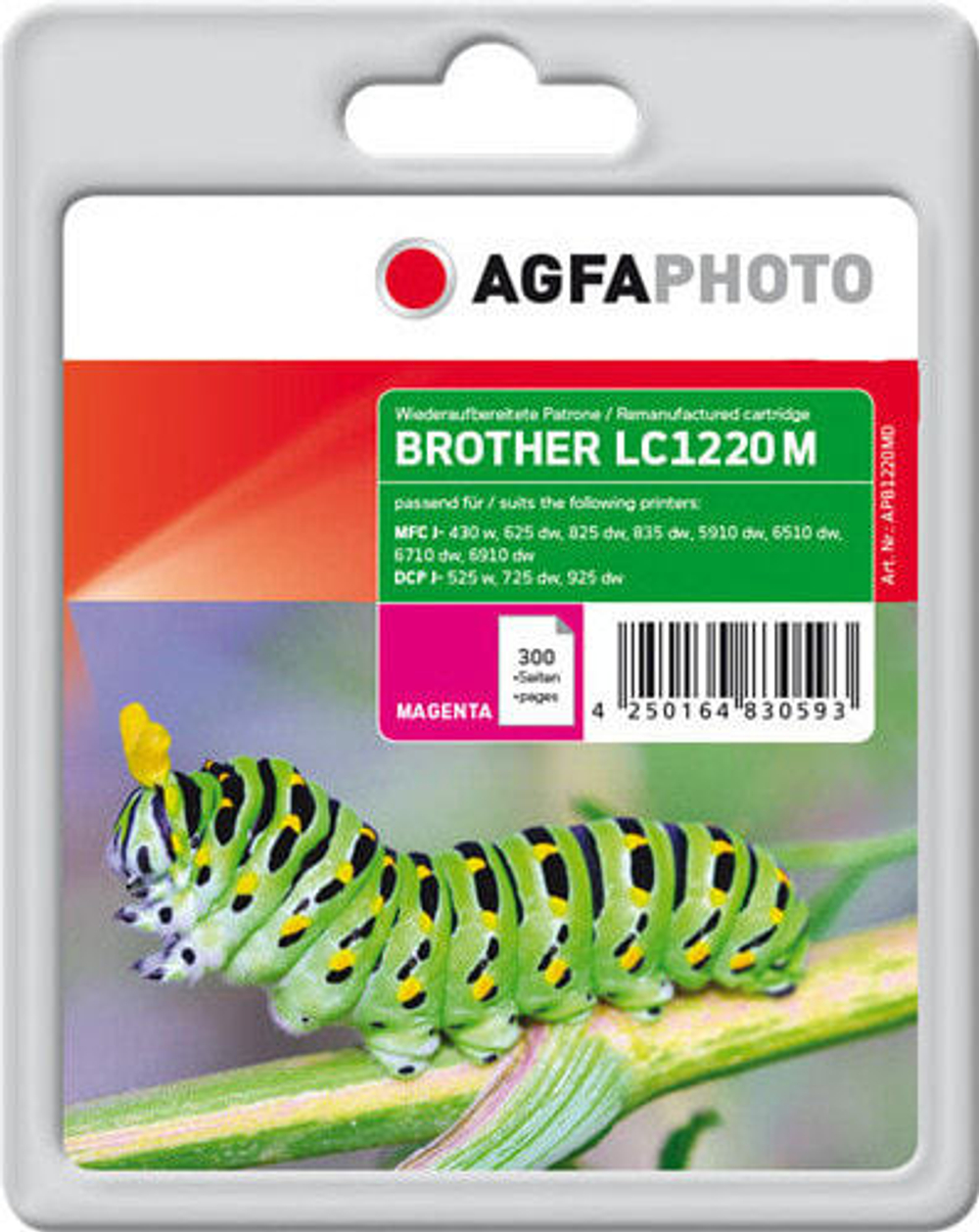Картридж струйный пурпурный 1 шт AgfaPhoto Holding GmbH APB1220MD