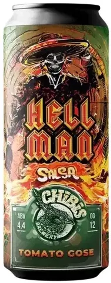 Пиво Чибис Хэлл Мэн Сальса / Chibis Hell Man Salsa 0.45 - банка