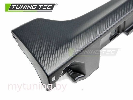 Комплект накладок на пороги для Suzuki Swift IV (17-...) под карбон в стиле Sport