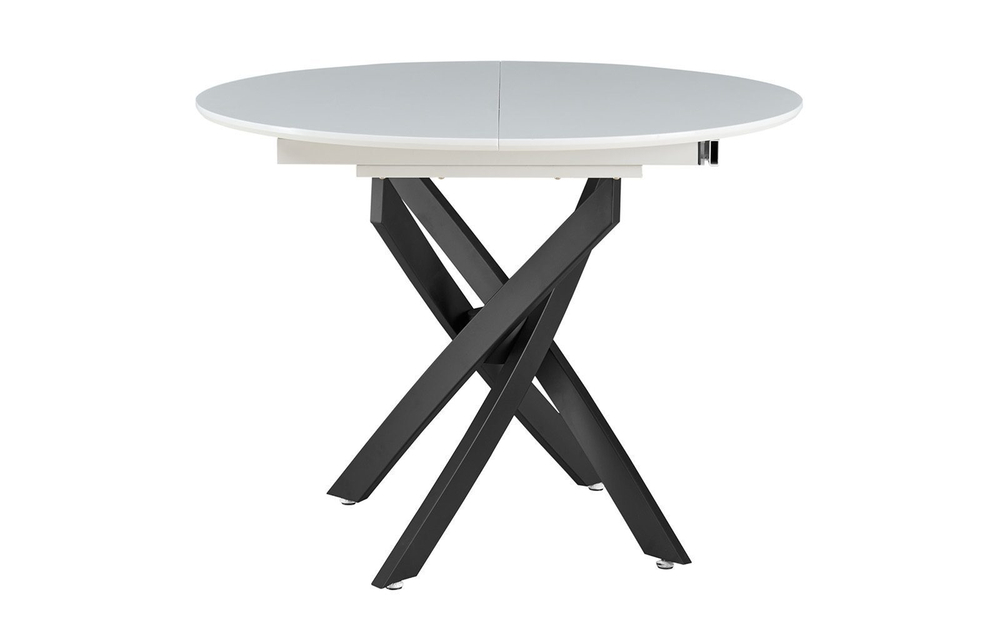 Стол 2303-1 белый/черный (white/black)