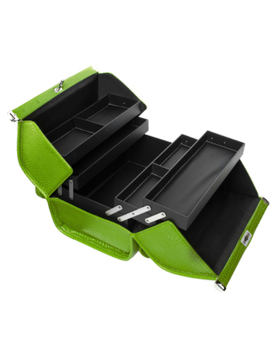 Саквояж универсальный, для косметики и аксессуаров (30х23,5х24,5 см), салатовый