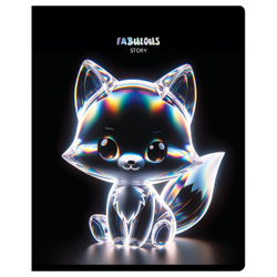 Тетрадь 48л., А5, клетка BG "Glow", тиснение фольгой Т5ск48_тф 60332