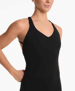 Oysho Длинный комбинезон Comfortlux, черный