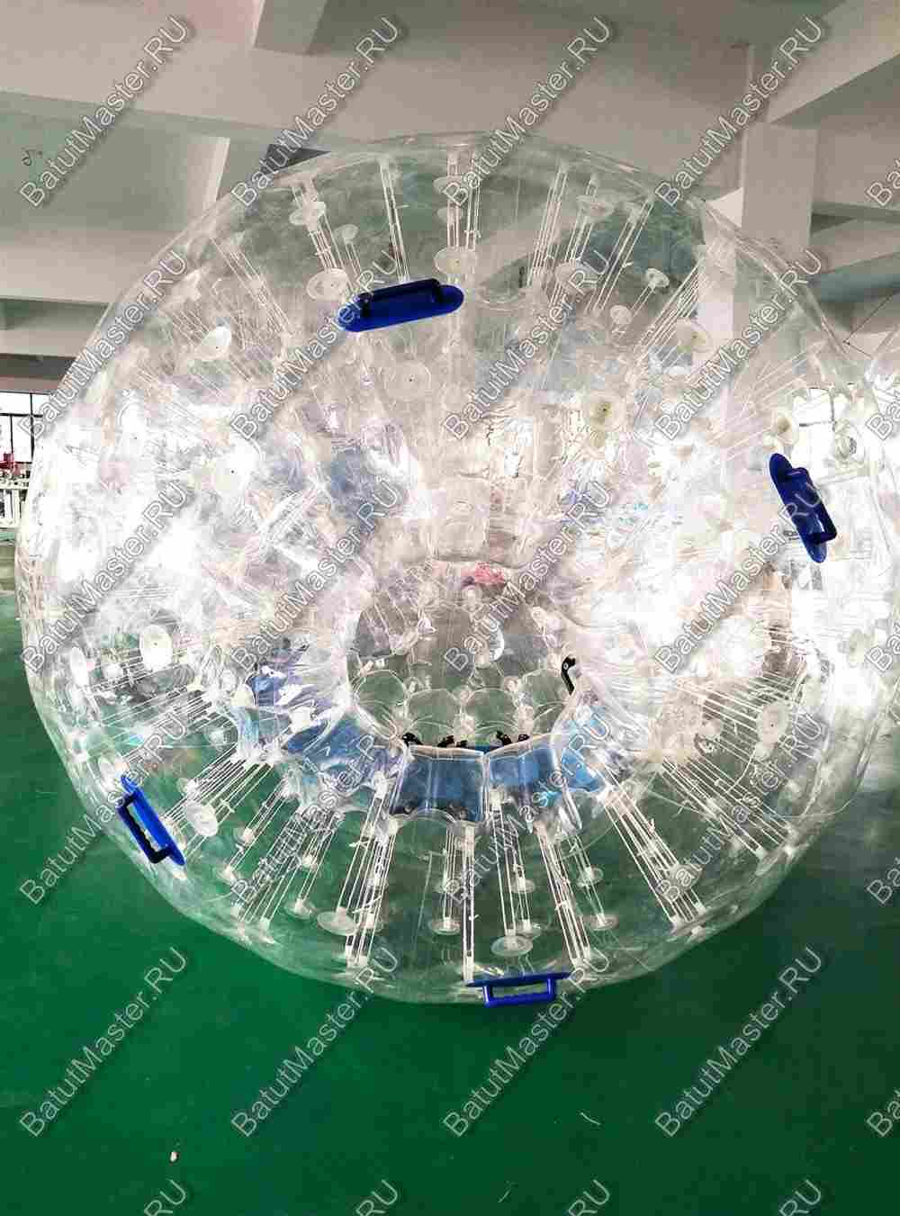 Водный зорб ТПУ "Прозрачный", диаметр 2.2 м