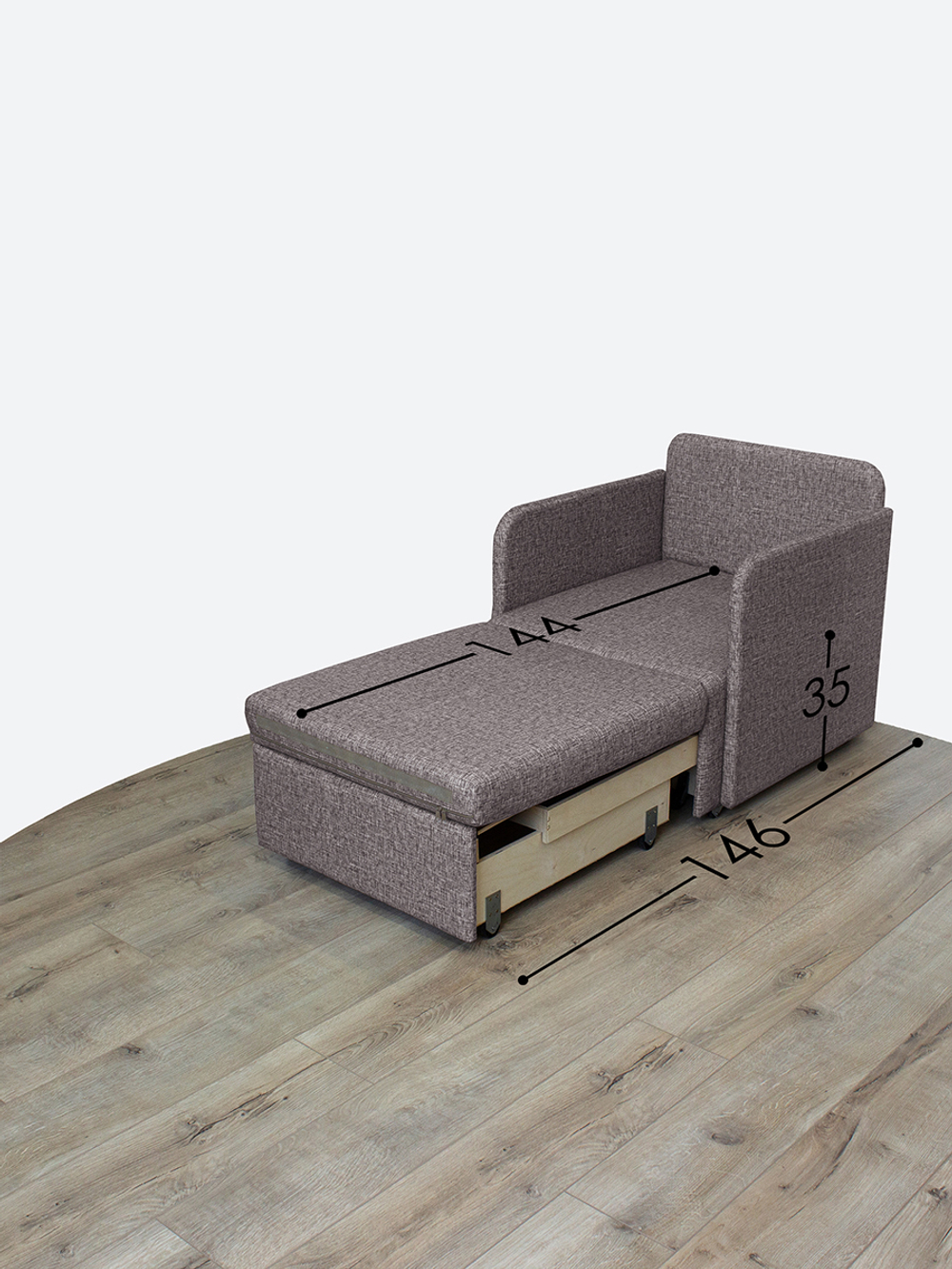 Кресло-кровать "Миник" с подлокотниками