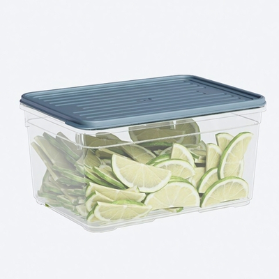 Лоток прозрачный с крышкой, цвет серый 2100 мл