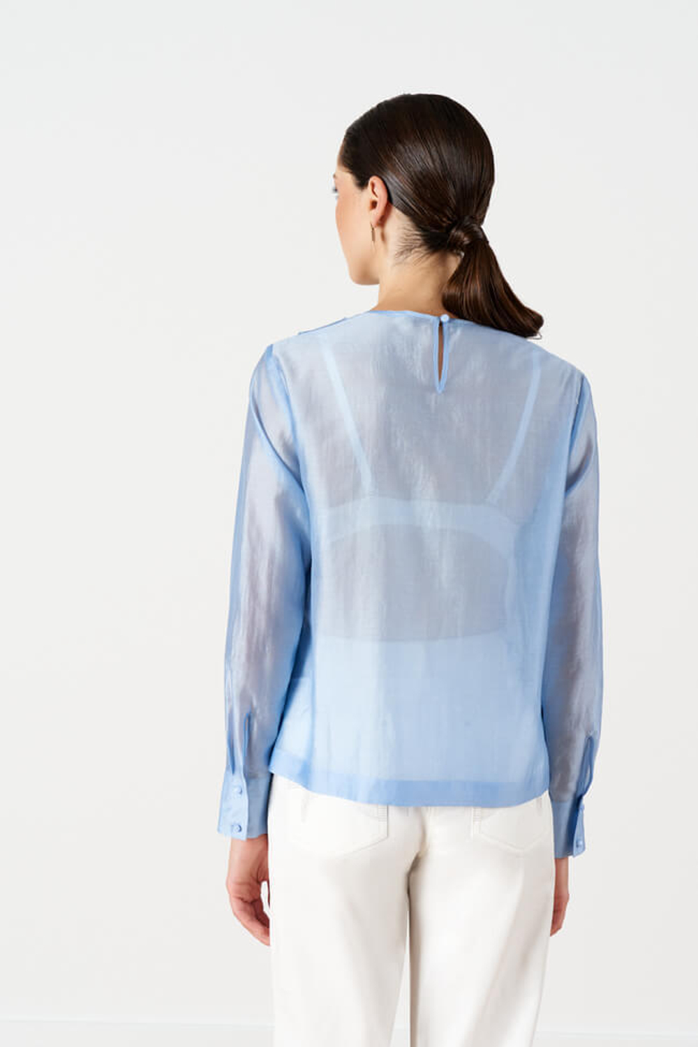 23218 Блузка женская (небесно-голубой)