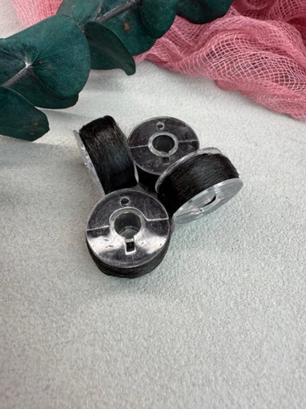 Нитки для оплетки проволоки, полиэстер, №25 Черный