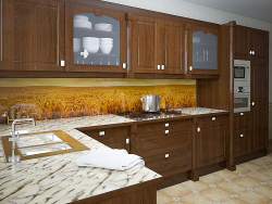 Фартук для кухни ПВХ Panda Пшеница 0115 2800х610 мм