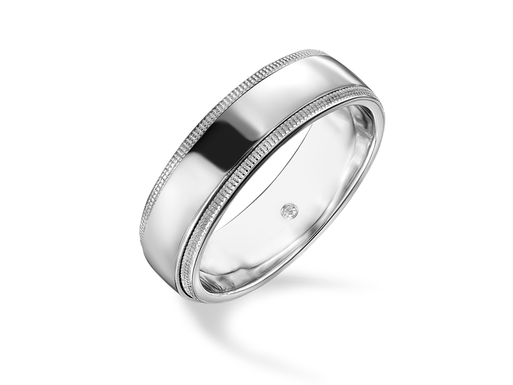 Обручальное кольцо с бриллиантами