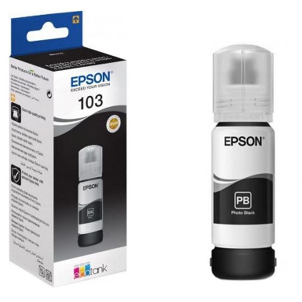 Контейнер с чернилами Epson 103 (C13T00S14A) для L3100/3101/3110/3150/3151 черный Контейнер с чернилами Epson 103 (C13T00S14A) для L3100/3101/3110/3150/3151 черный