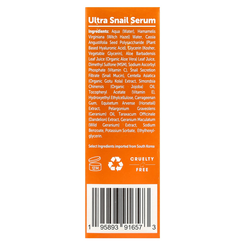 SeoulCeuticals, Сыворотка Ultra Snail, 30 мл (1 жидк. унц.)