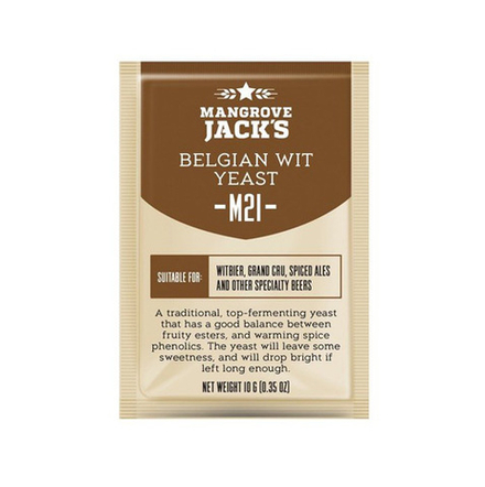 Дрожжи Mangrove Jack's Belgian Wit M21, 10 гр