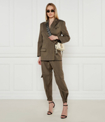 Хлопковые штаны PIOVE Pinko - коричневый(104701 A2BQ)