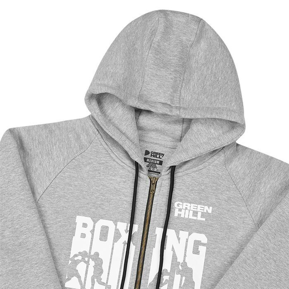 FH-10274A Толстовка на молнии BOXING серая