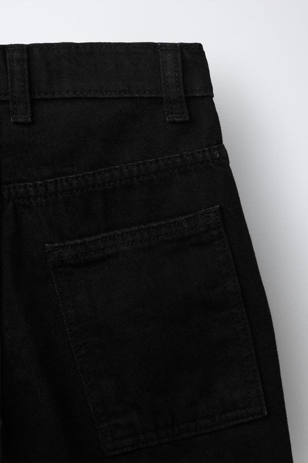 ZARA ДЖИНСОВЫЕ ШОРТЫ, ЧЕРНЫЙ