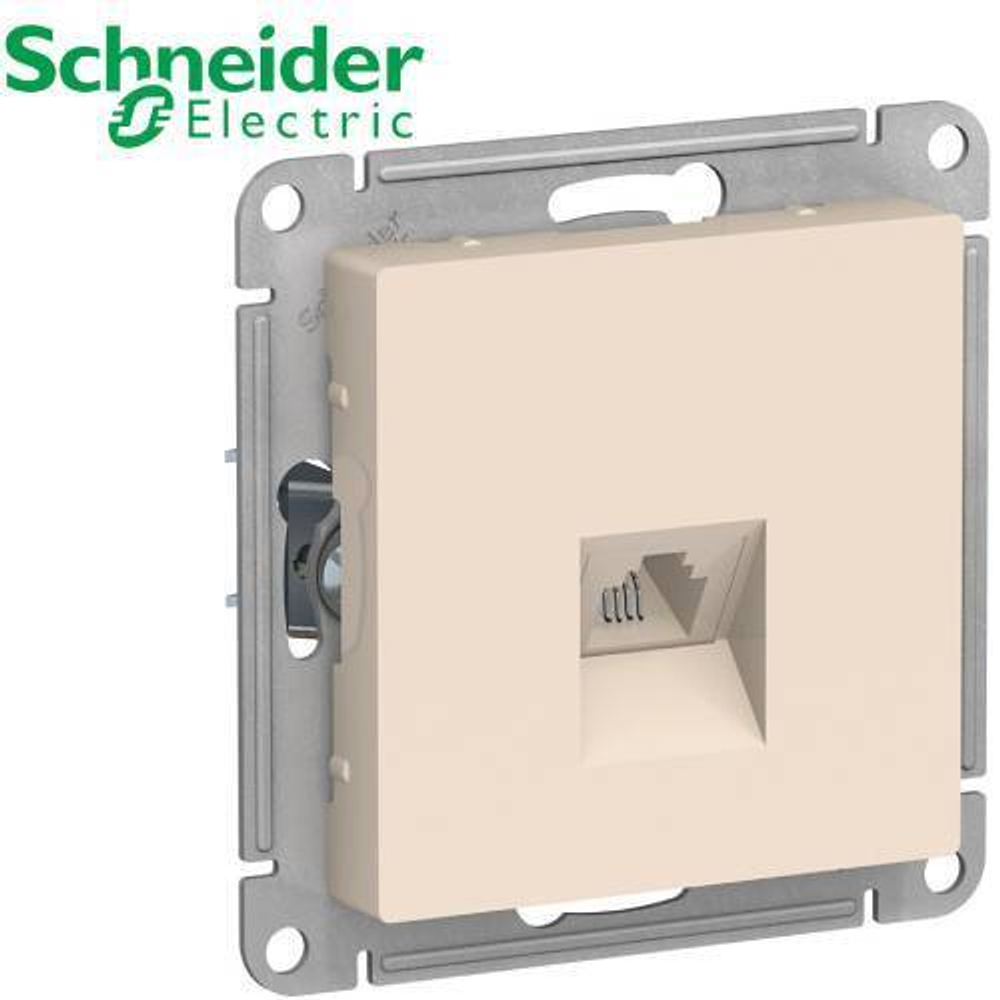 Розетка телефонная (бежевый) AtlasDesign Schneider ATN000281