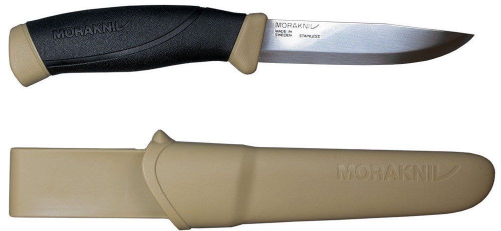 Нож Morakniv Companion Desert, нержавеющая сталь, ножны, бежевый