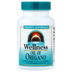 Source Naturals, Wellness, масло орегано, 60 вегетарианских капсул (45 мг в 1 капсуле)