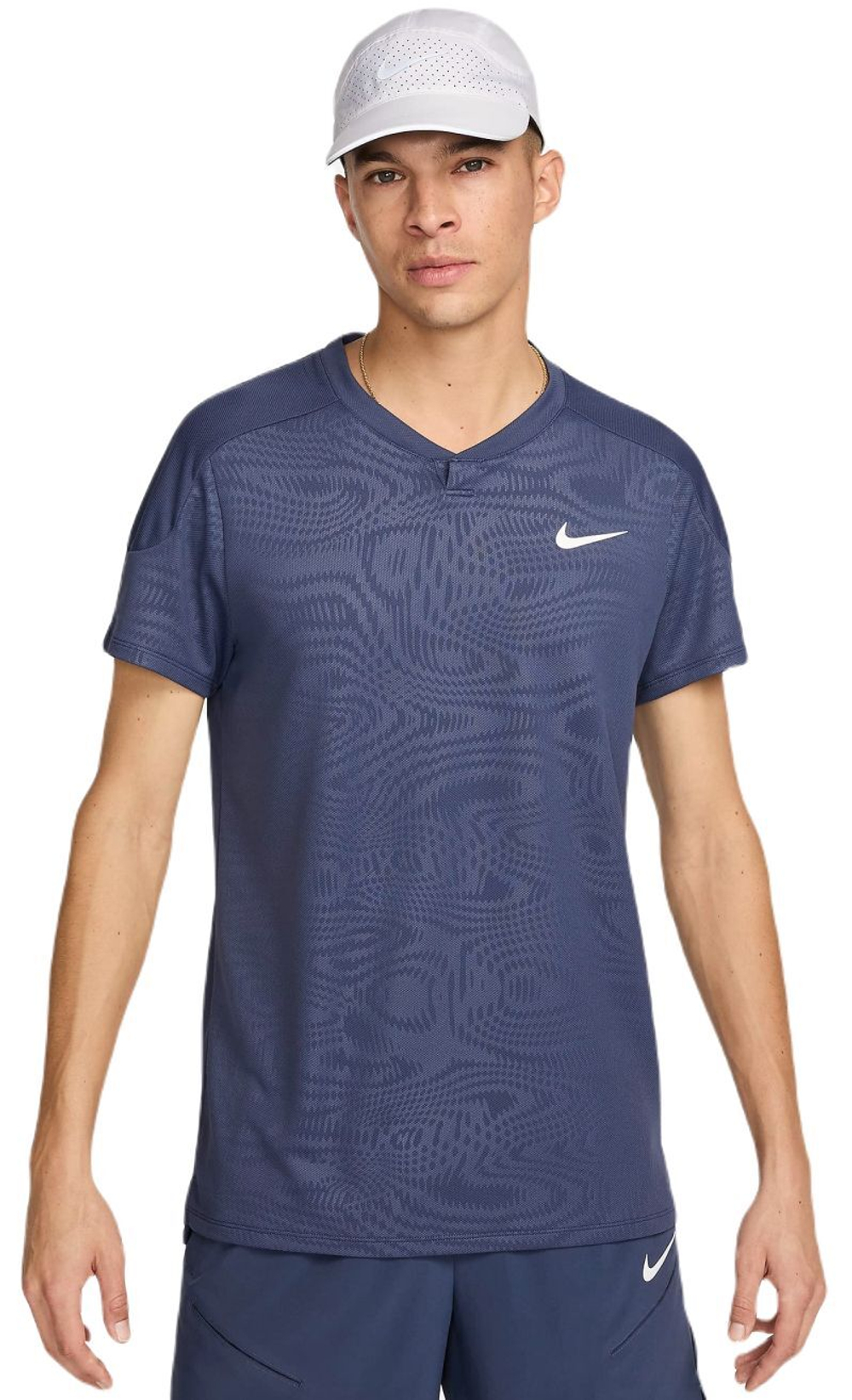 Теннисная футболка Nike Court Dri-Fit Slam RG Tennis Top - thunder blue/white