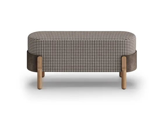 Банкетка Basic 100 см (коричневый Элеганта, коричневый Рио, дуб)