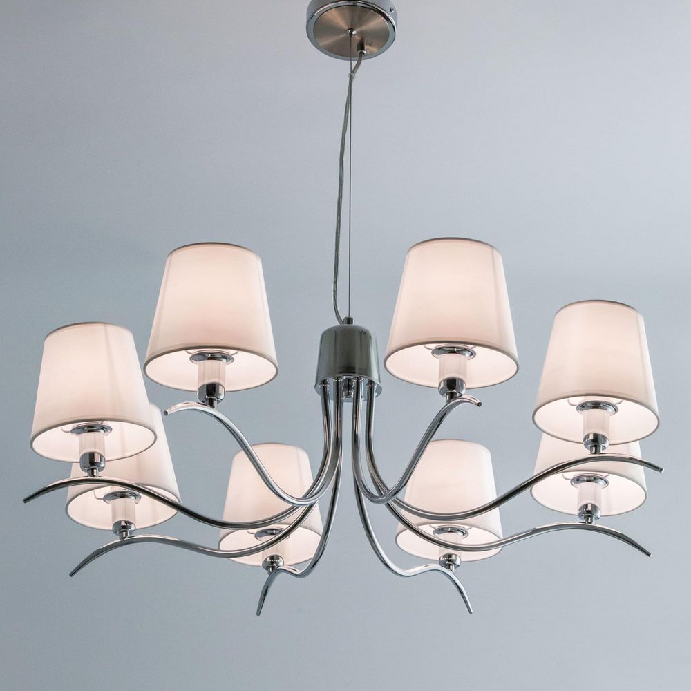 Citilux Эмма CL439181 Люстра подвесная с абажурами Хром