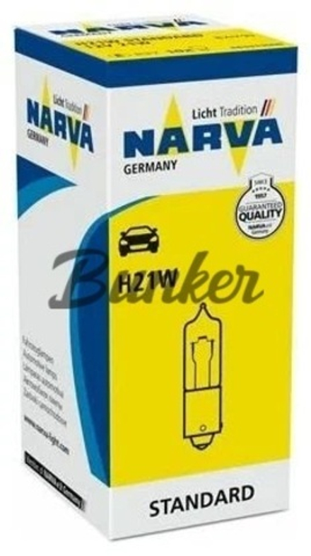 Галогеновая лампа Narva H21W,12V