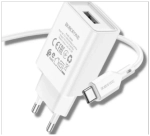 Сетевое зарядное устройство с кабелем Type-C 1-метр 2.1A BOROFONE BA68A